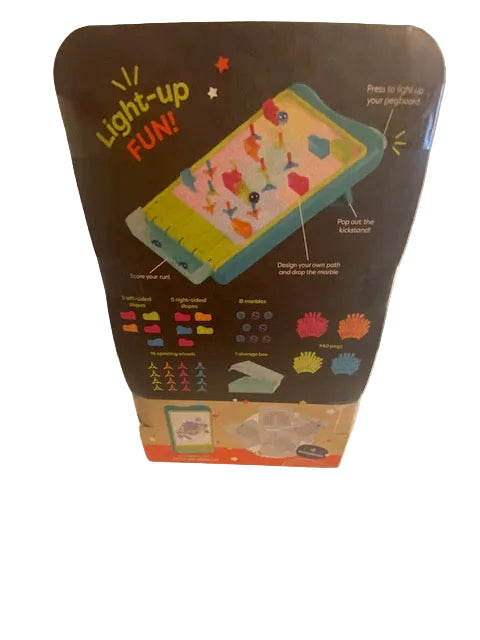 B. toys Light-Up Marble Drop - Marble Run & Peg Art Playset