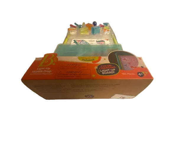 B. toys Light-Up Marble Drop - Marble Run & Peg Art Playset