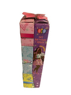 Barbie Party Unboxed Pet Birthday Series Doll & Accessories, Shimmerin’ Hearts Set with 10 Surprises