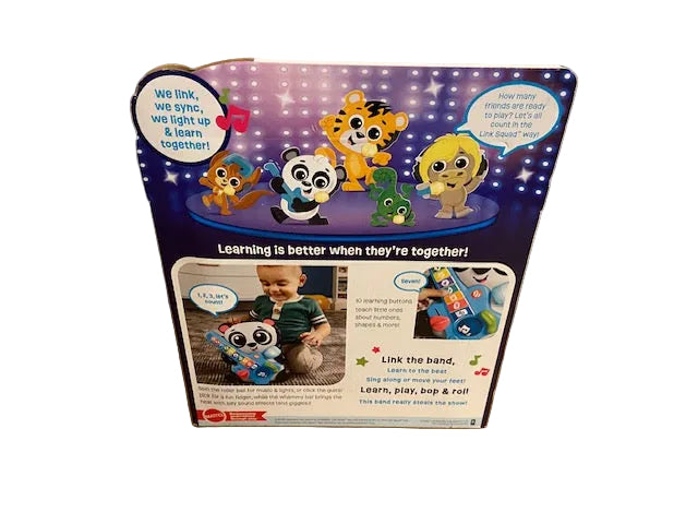 Fisher-Price Link Squad Jam & Count Panda Baby Learning Toy with Music & Lights