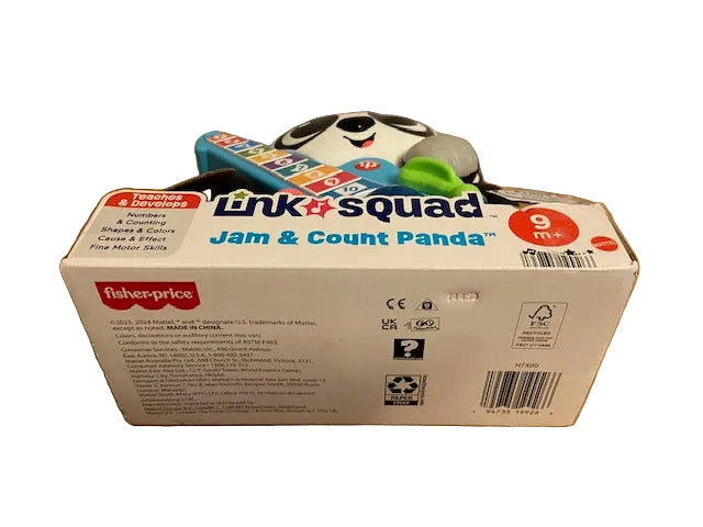Fisher-Price Link Squad Jam & Count Panda Baby Learning Toy with Music & Lights