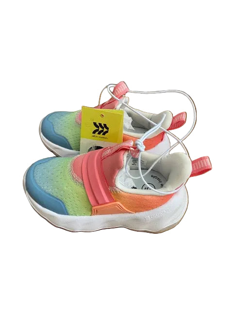 GIRLS MULTICOLOR SLIP-ON SNEAKERS-"Dannie"-All In Motion/Cushion IQ (size 6)