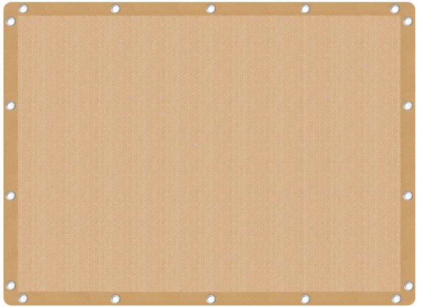 Shade Fabric Sun Shade Cloth with Reinforced Grommets, Outdoor Sun Screen Fabric for Outdoor Patio Garden Pergola Cover Canopy 6x8