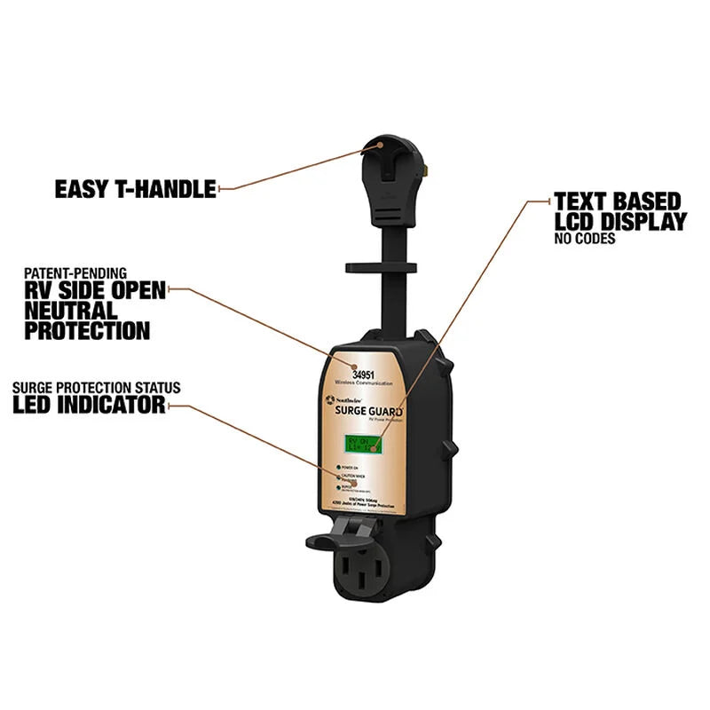 Southwire Surge Guard Portable 50-Amp 120/240-Volt Bluetooth-Capable Surge Protector