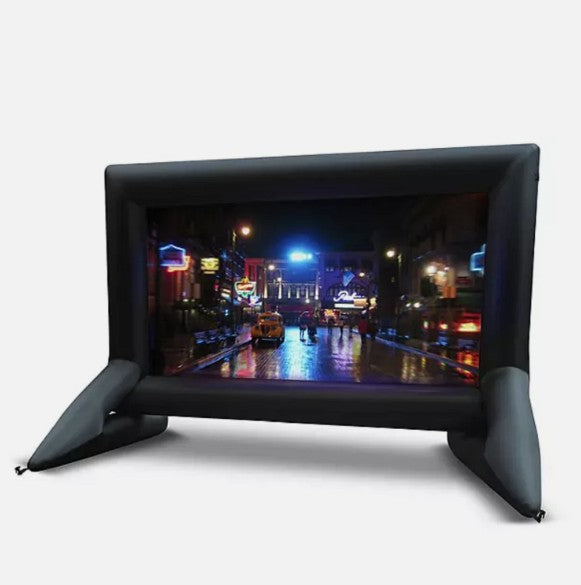 Big Fun Leisure, Inflatable 10.6' Outdoor Screen with Built-In Stand