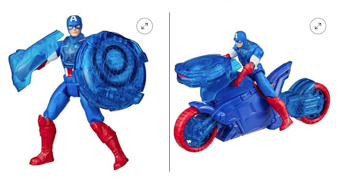 Marvel Avengers Epic World of Action Captain America Shield-Shot Cycle Figure