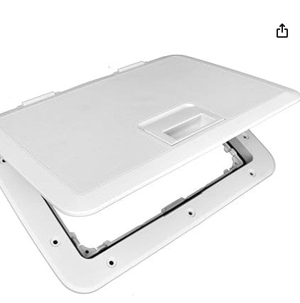 Tempress 11 x 15 Access Slam Boat Hatch Storage Lid White