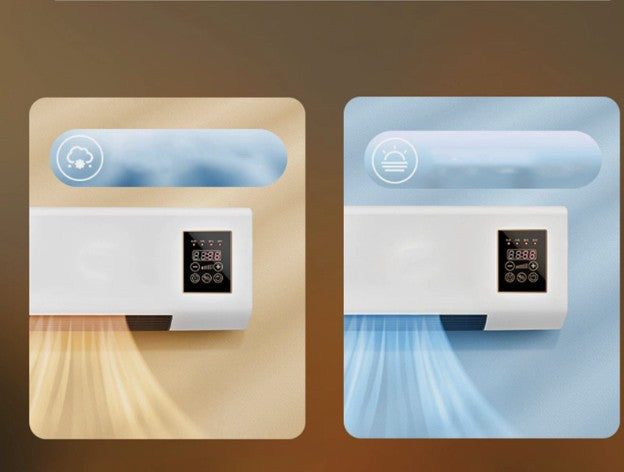 Heater And Fan Combo Indoor 2-in-1 Timing Function Dual Use Wall Mounted