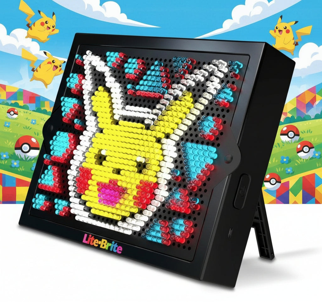 Lite Brite Super Bright HD, Pokemon Edition - Creative Retro Light-Up Screen