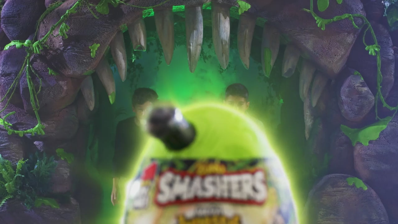 ZURU Smashers Series 1 Light Up Dino Black MEGA Mystery Egg (Over 25 Surprises!