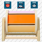 Montessori Baby Set: Coin Box, Object Permanence Box 2.0 and Spinning Rainbow Drum